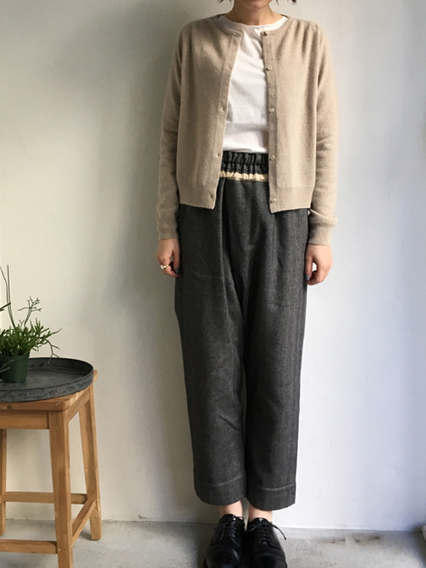 Poefu Evam Eva Wool Angora Knit Not Skirt But Pants Evam Eva エヴァムエヴァ Wool Long Jacket 2color Made In An E173t082