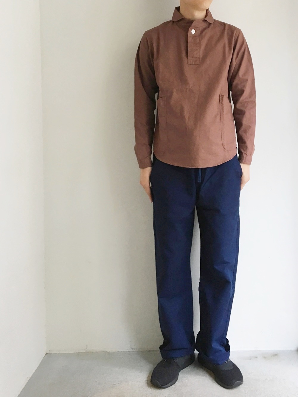 Lolo 定番プルオーバーシャツ Mocha R1 Lolo 定番プルオーバーシャツ Mocha R1