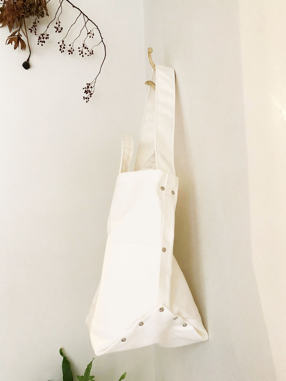 yaeca ツールバッグ cotton large white r1