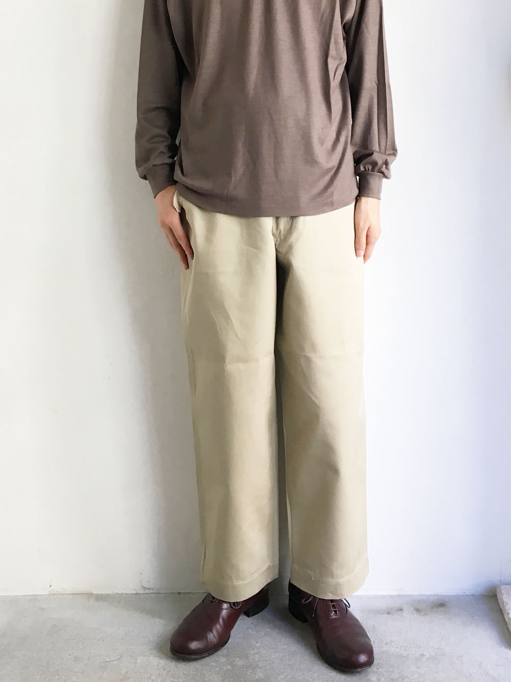 新品タグ】Un/Unbient Wide Pull Pants SHIPS別注 mon-imprimeur.ci