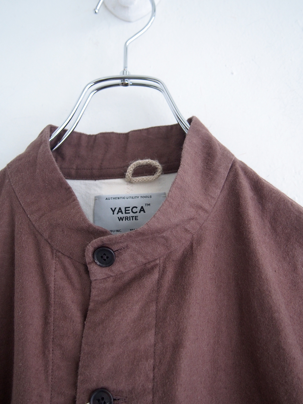 YAECA _ スタンドカラー ジャケット 49362 / Brown | R1