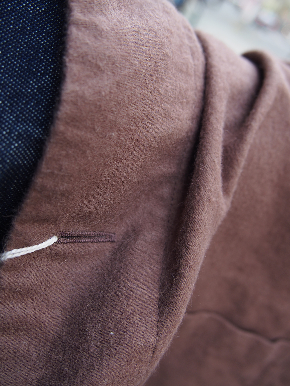 YAECA _ スタンドカラー ジャケット 49362 / Brown | R1