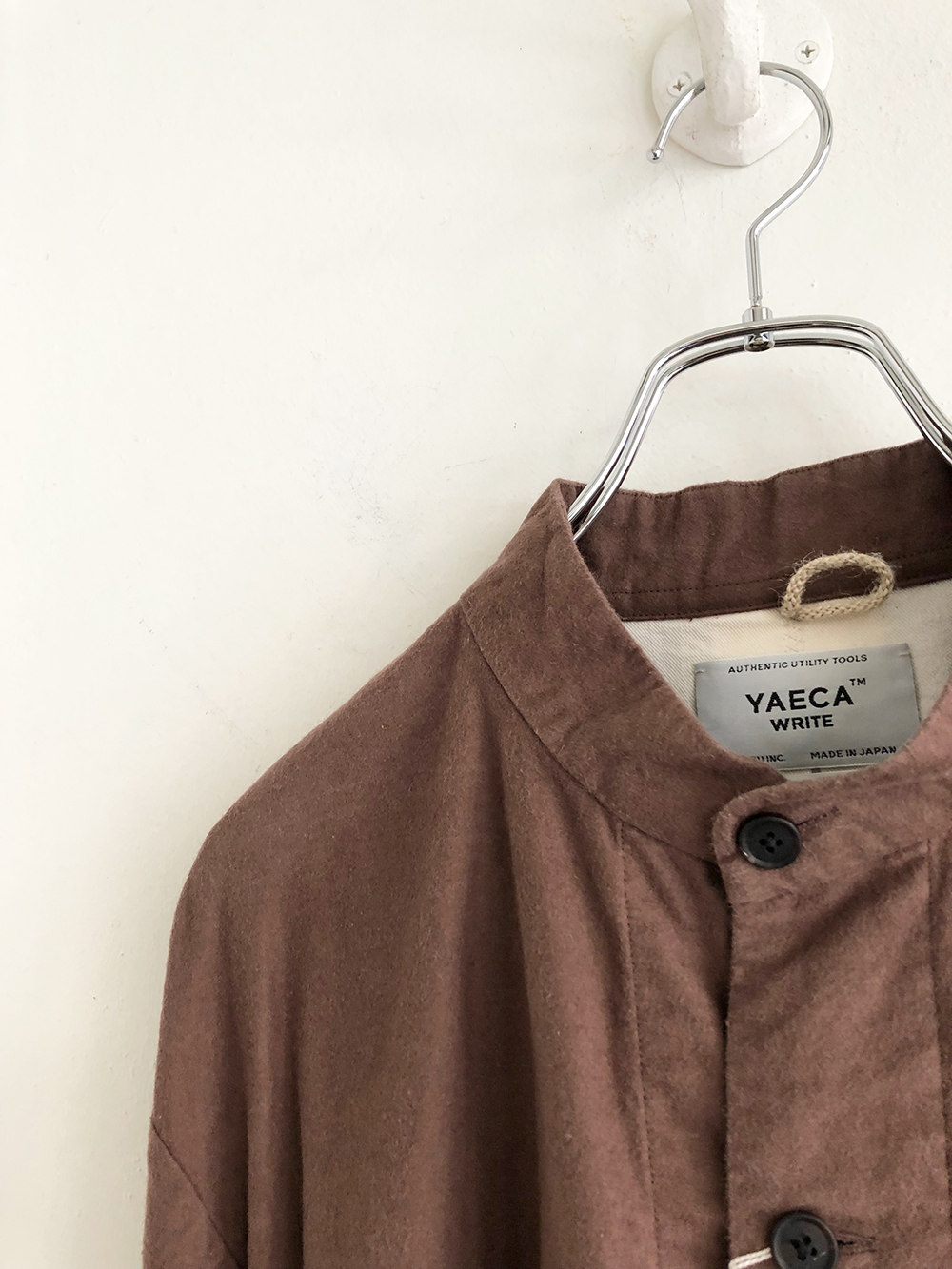 YAECA _ スタンドカラー ジャケット 49362 / Brown | R1