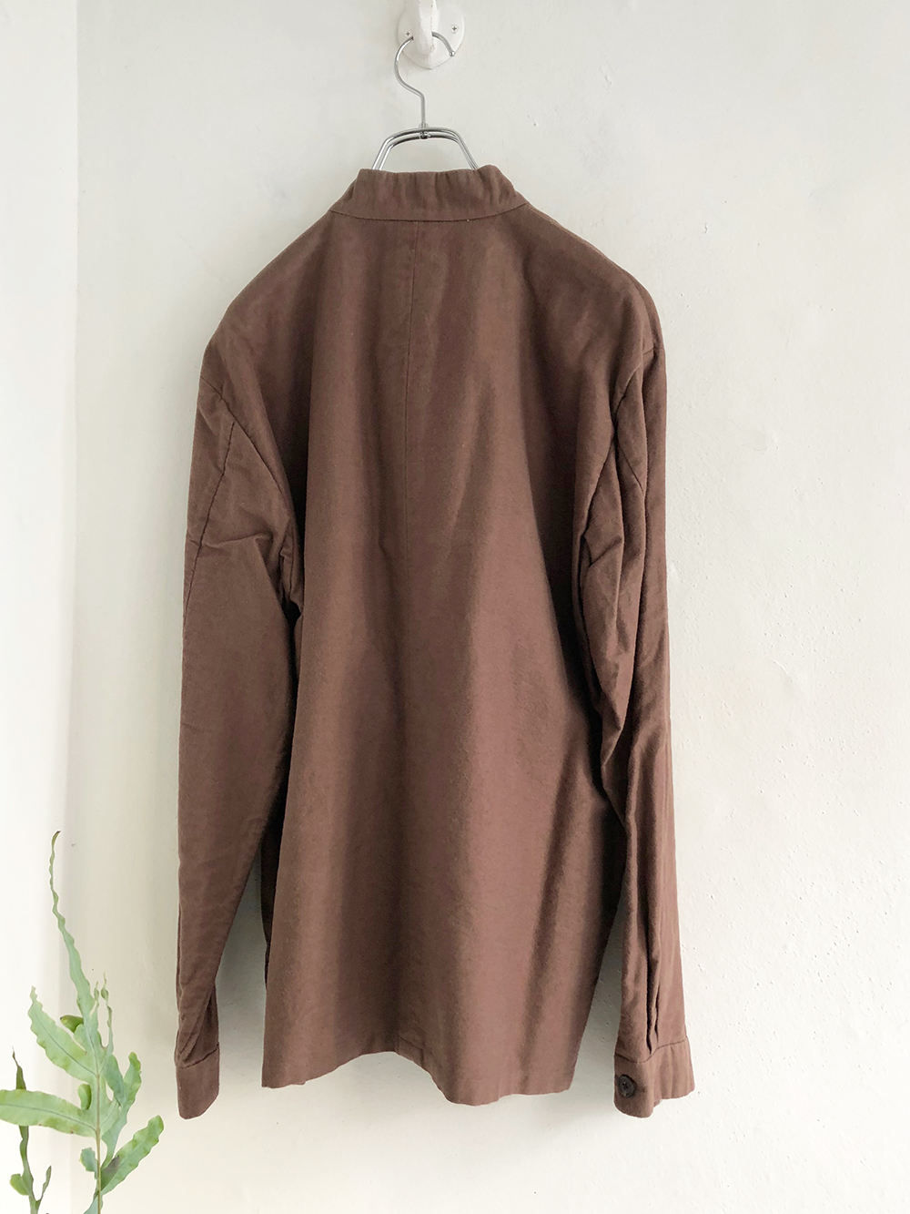 YAECA _ スタンドカラー ジャケット 49362 / Brown | R1