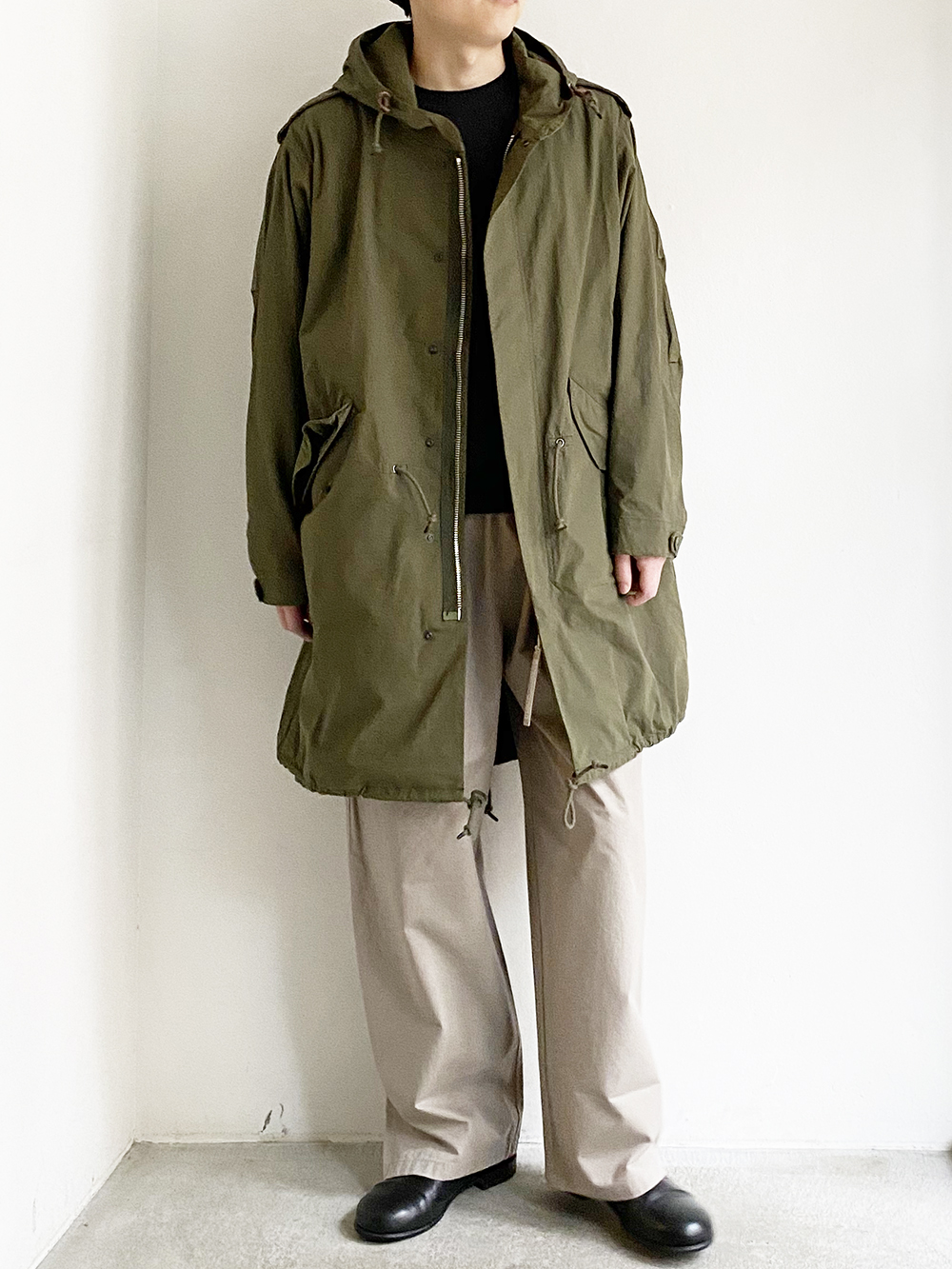 yaeca like wear M51パーカー OLIVE(BLOCKS) 36-