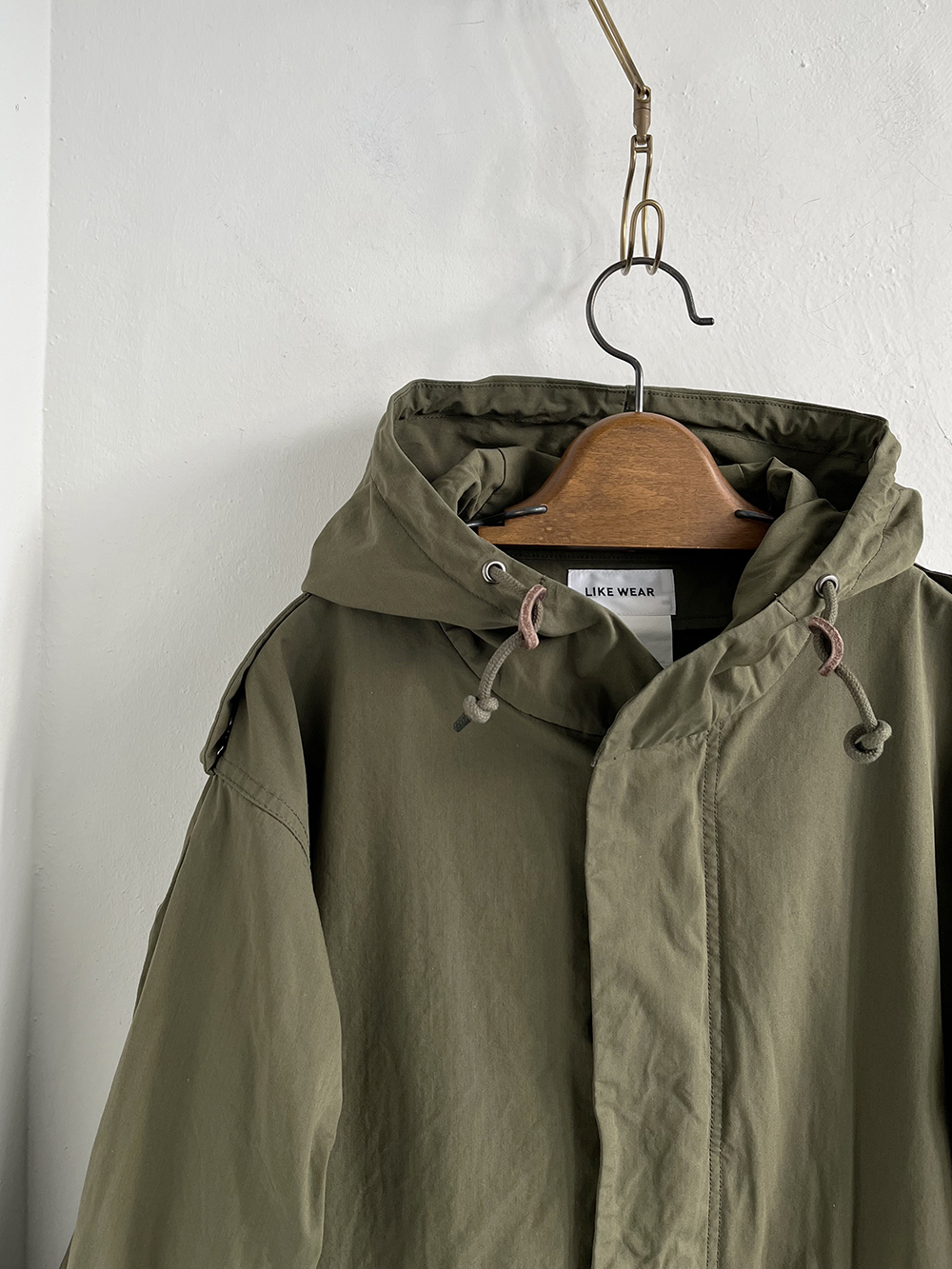 YAECA LIKE WEAR _ M51パーカー / olive(blocks) | R1