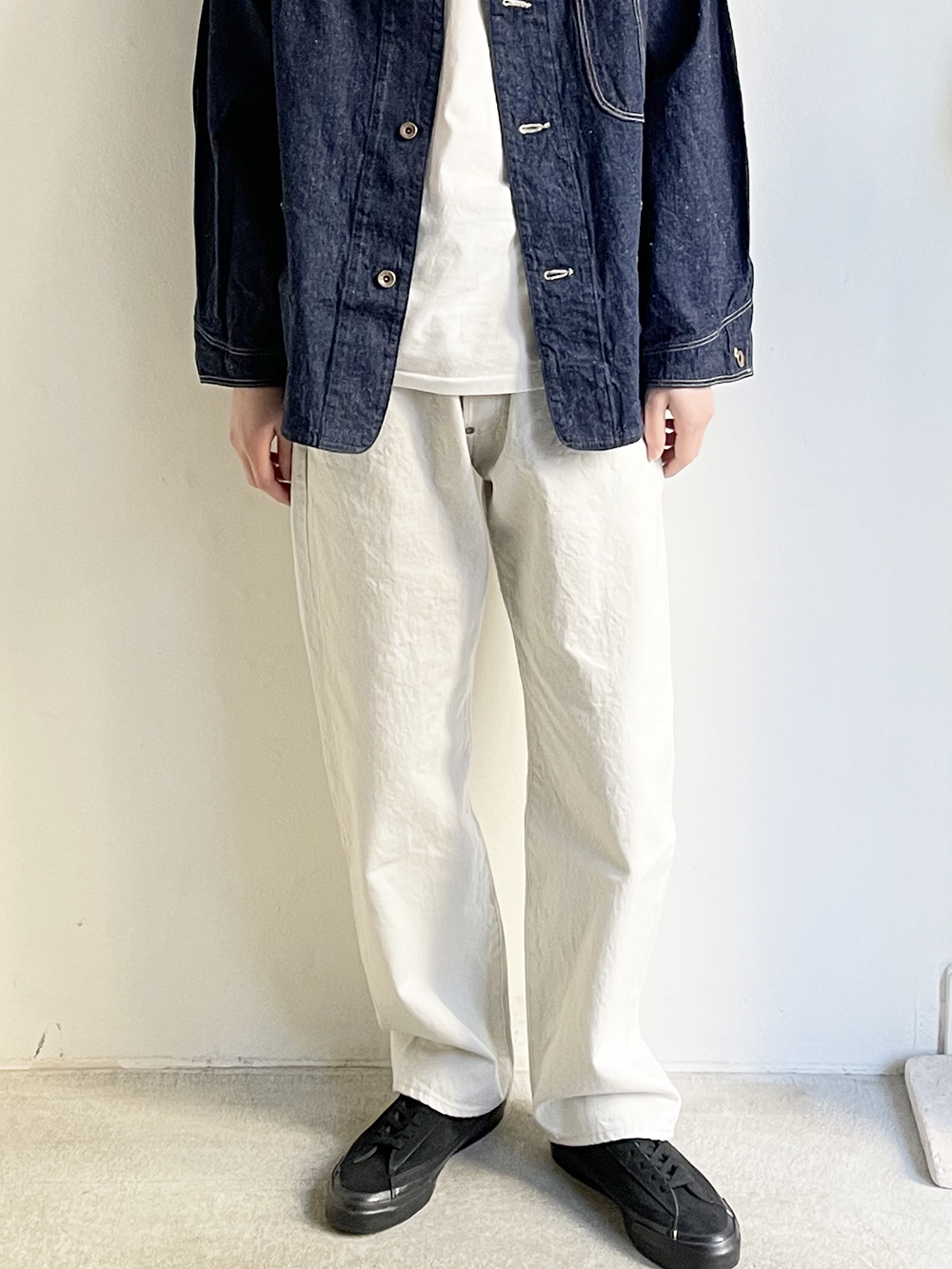 ordinary fits _ Farmers 5P Denim / White-28