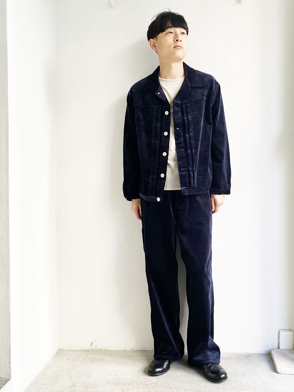 KIJI _ SHIMA CORDUROY / Navy | R1