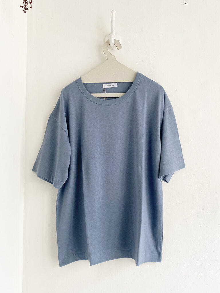 ordinary fits  クルーネックワイドTシャツ / Blue