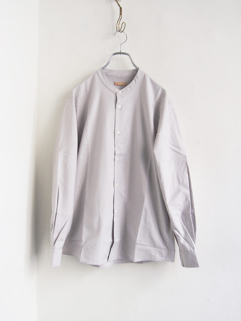 LAMOND _ スーピマOXスタンドシャツ / W.gray
