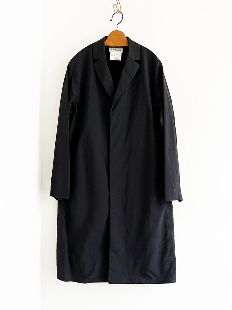 YAECA CONTEMPO _ nylonチェスターコート 53501 / Black