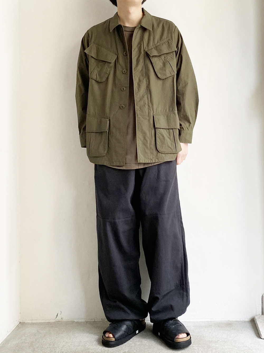 YAECA LIKE WEAR _ ファティーグジャケット / olive(poplin) | R1