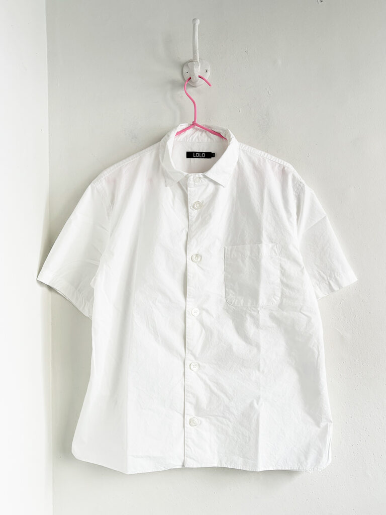 LOLO _ newスタンダードシャツ半袖 / White