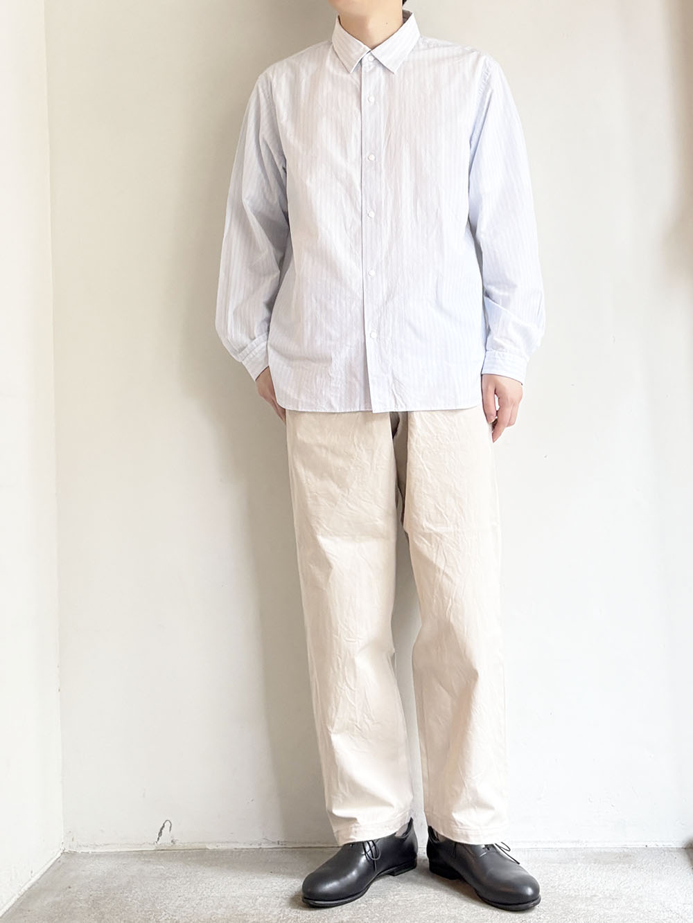 YAECA _ チノ ワイドテーパード13654 / Beige | R1