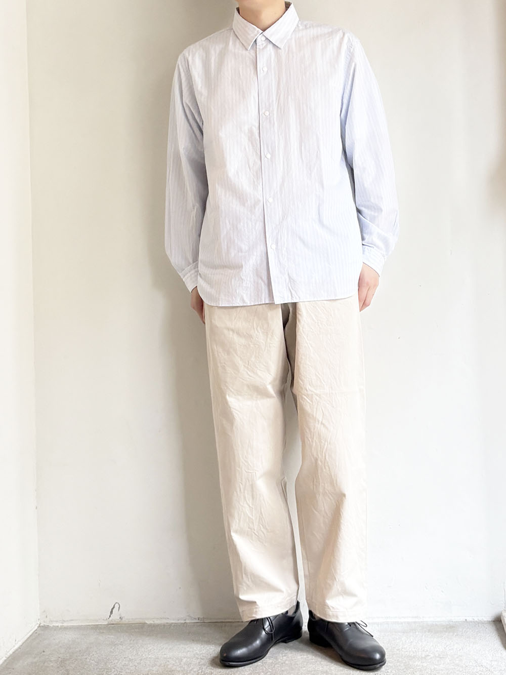 YAECA チノパン ワイドテーパード YAECA _ チノ ワイドテーパード13654 / Beige | R1