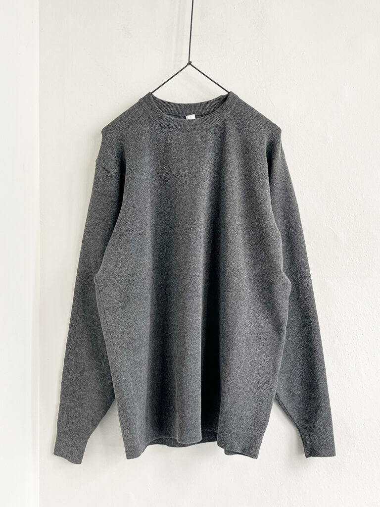 YAECA _ 2way Knit Sweater Crew Neck / Gray
