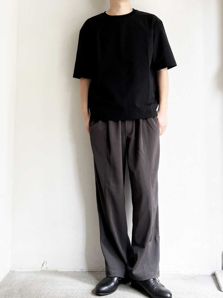 LAMOND. _ ツイル.センターシームパンツ    /  D.brown