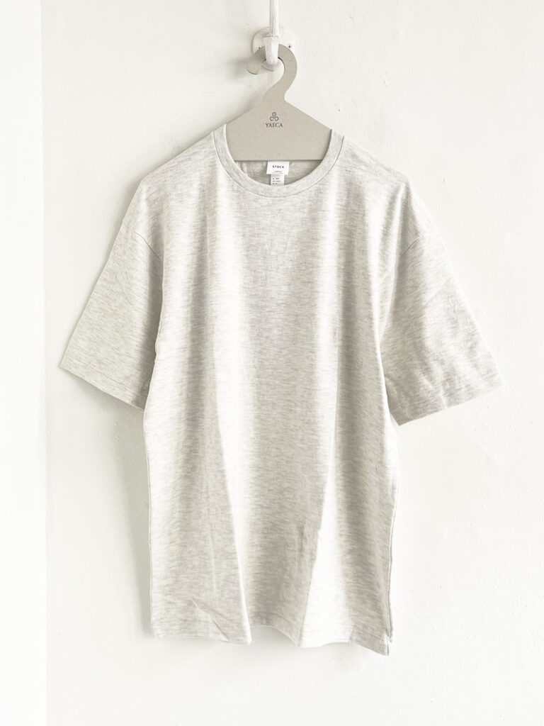 YAECA _ 丸胴Tシャツ/ L.gray