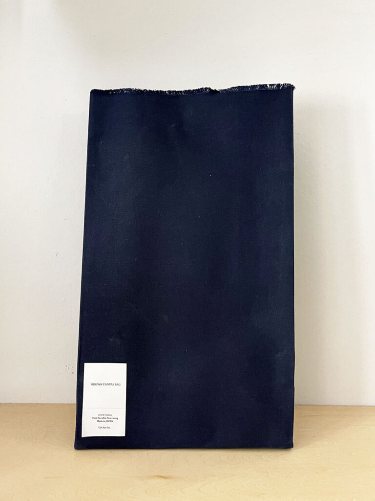 WOL  ブラウン CANVAS BAG  / Navy-L