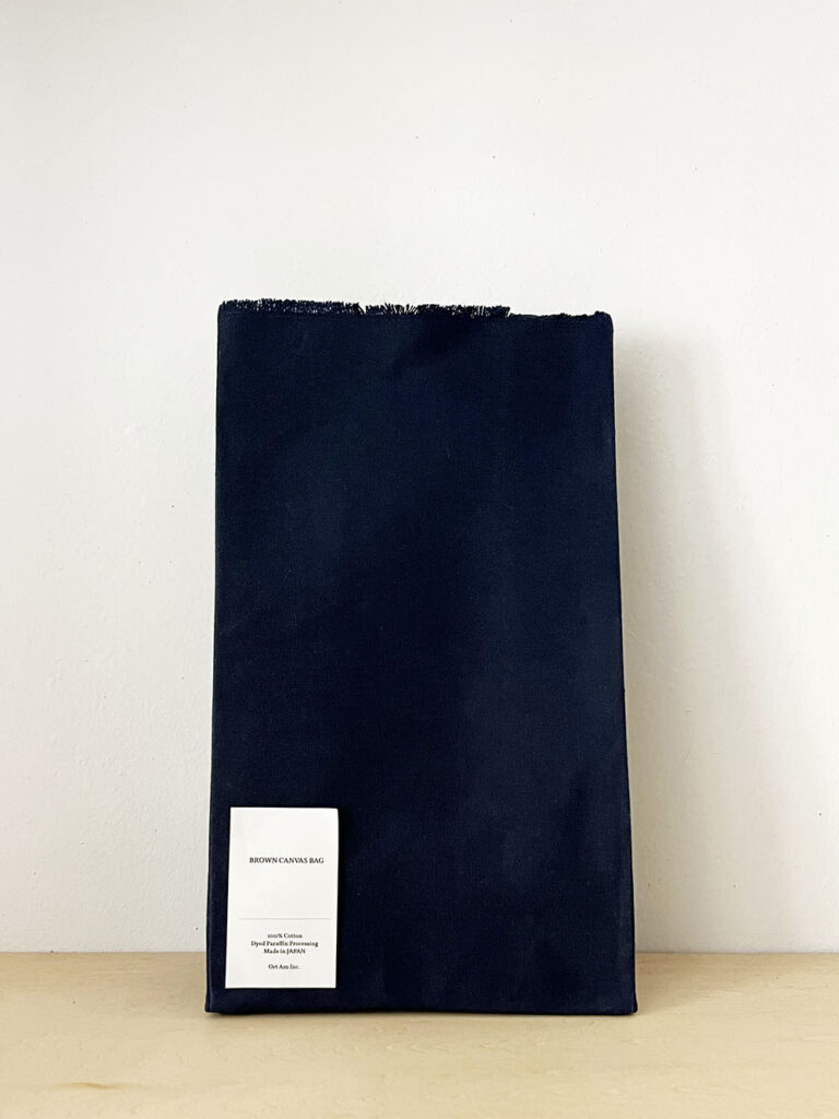 WOL  ブラウン CANVAS BAG  / Navy-M