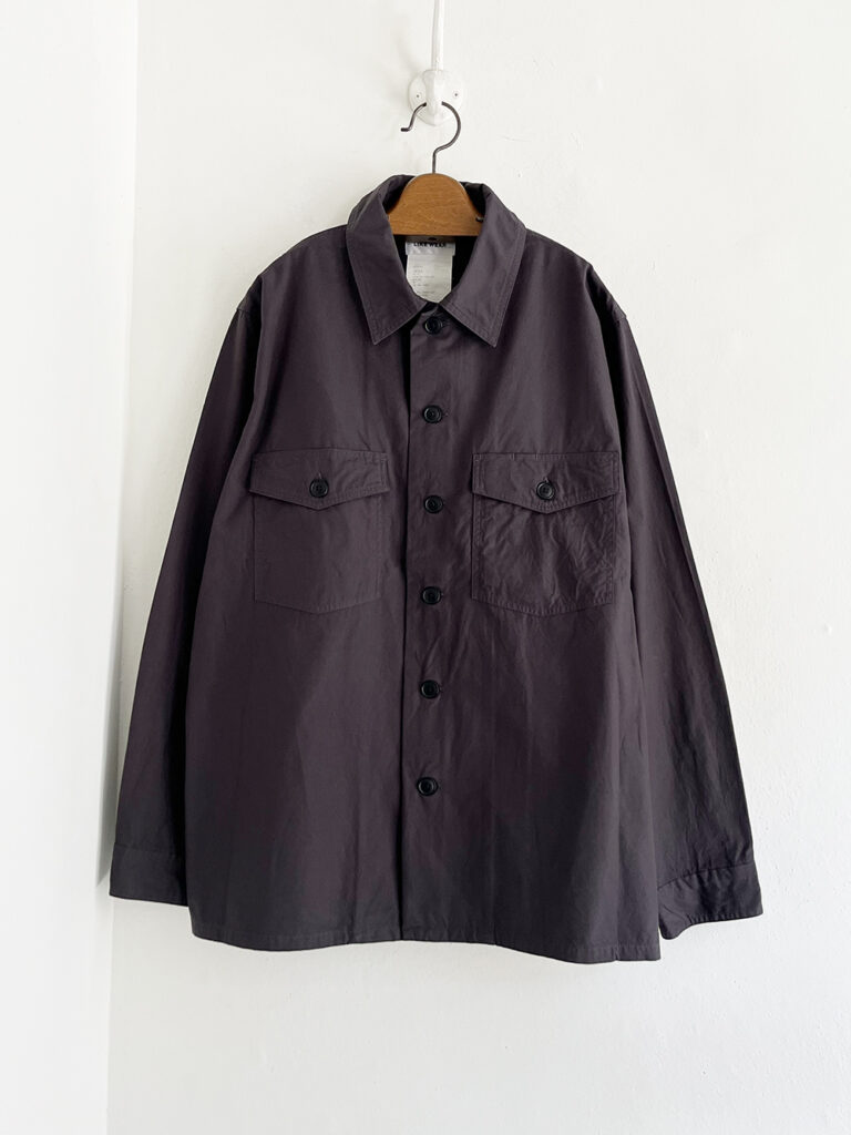 YAECA  LIKE WEAR _ ベイカーシャツ / Charcoal(poplin)