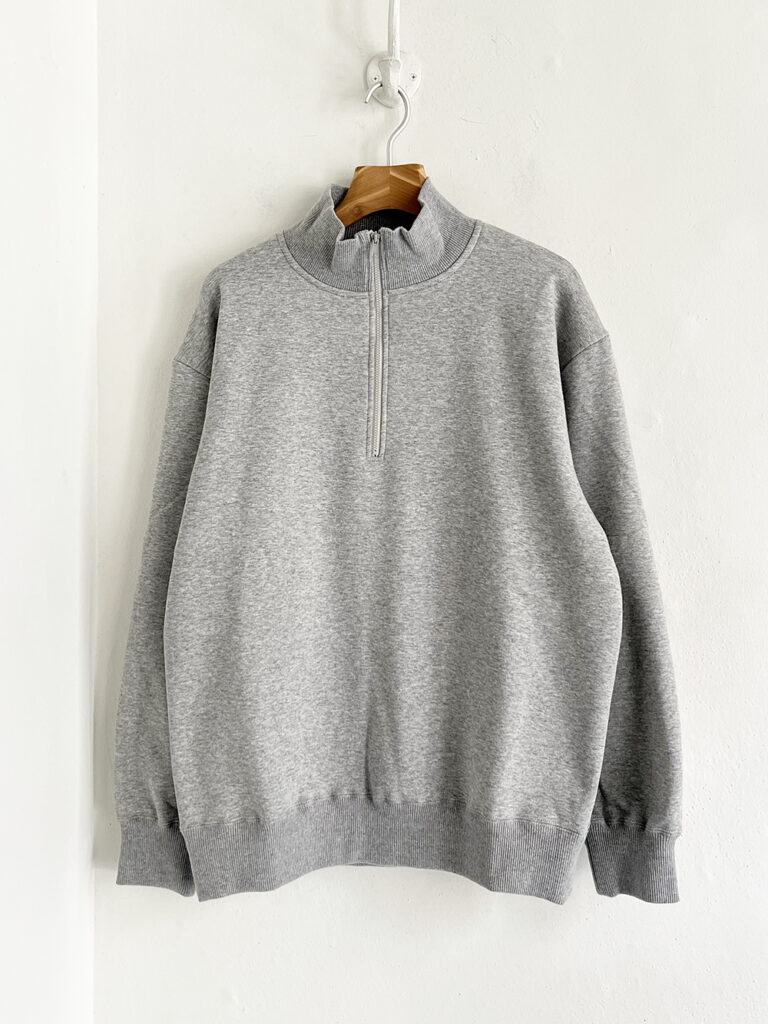 LOLO _ 裏毛ハーフジップ PO  / Gray