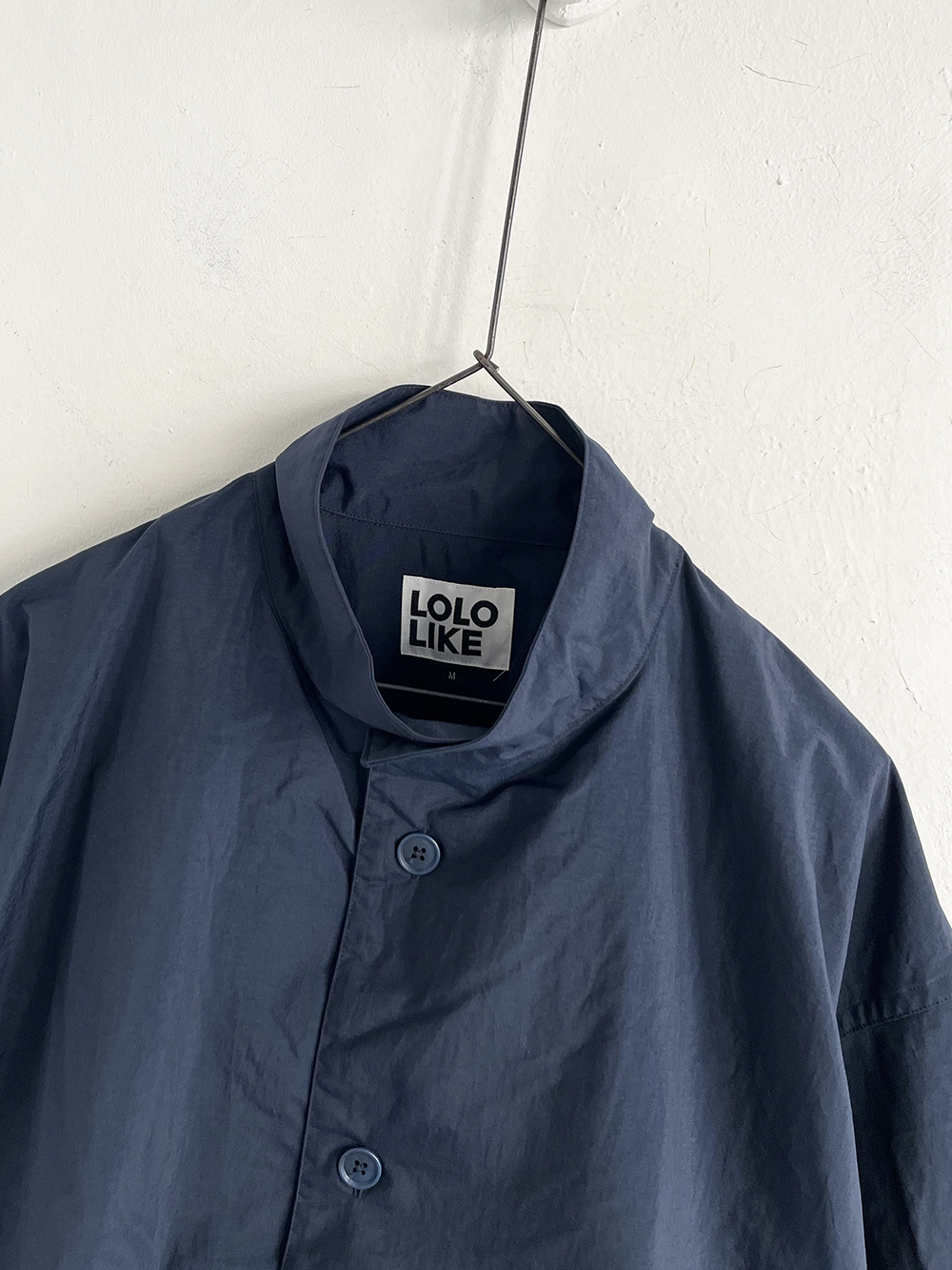 LOLO LIKE _ スタンドカラーbig-BL / Navy | R1