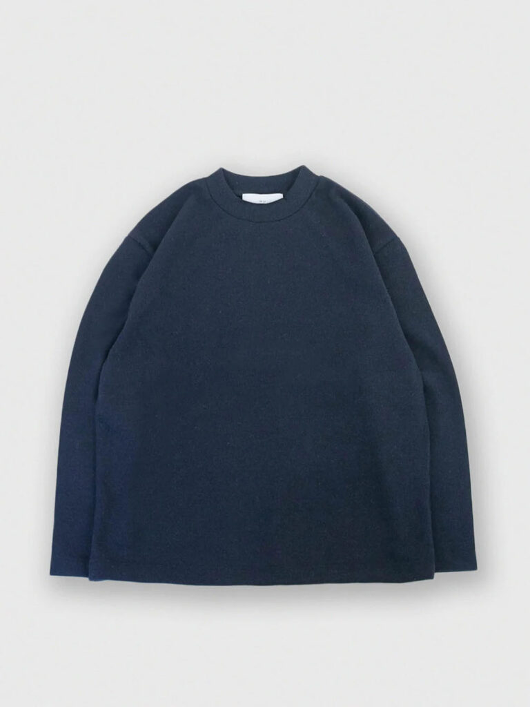 MUYA _ Wool Crew neck T-shirts / Navy