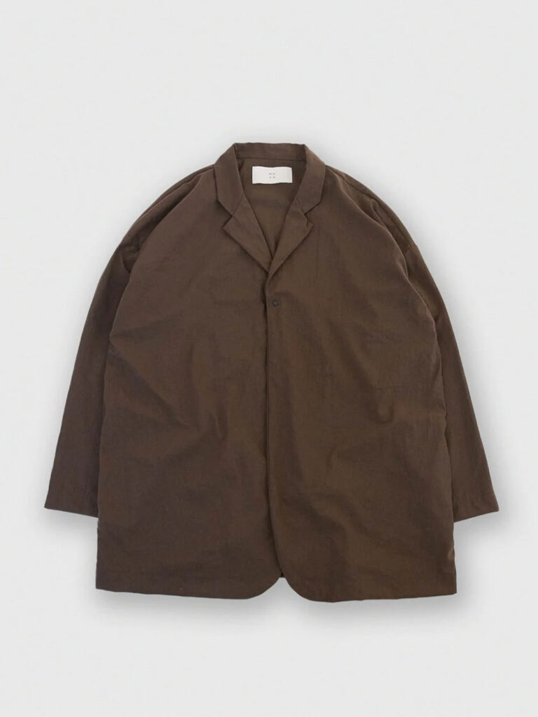 MUYA _ ラウンドカーディガンテーラード-N / D.brown