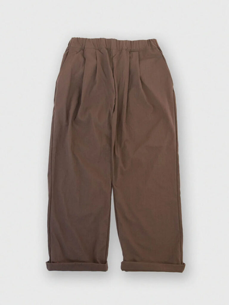 MUYA _ ナイロンリラックスパンツ / D.browm