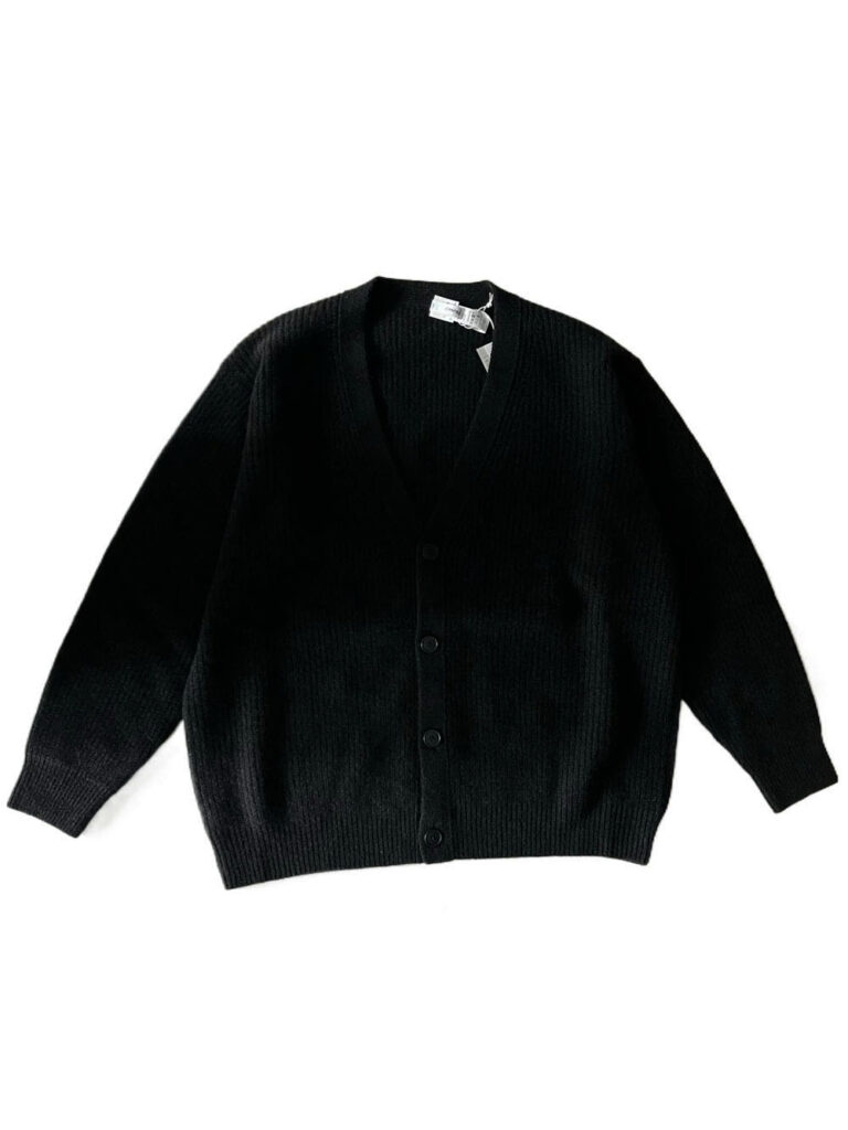 YAECA/CONTEMPO カシミアあぜ編みCD / D.charcoal