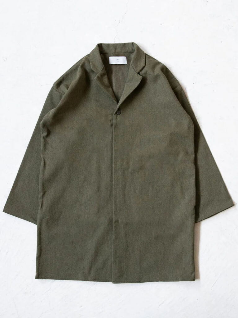 MUYA _ Livery coat tailored collar W/C / Khaki