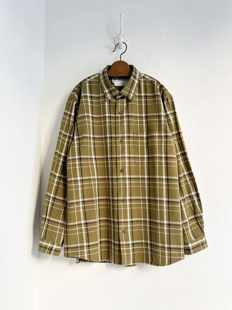 YAECA _ Button Down Shirt wide / Olive-ck