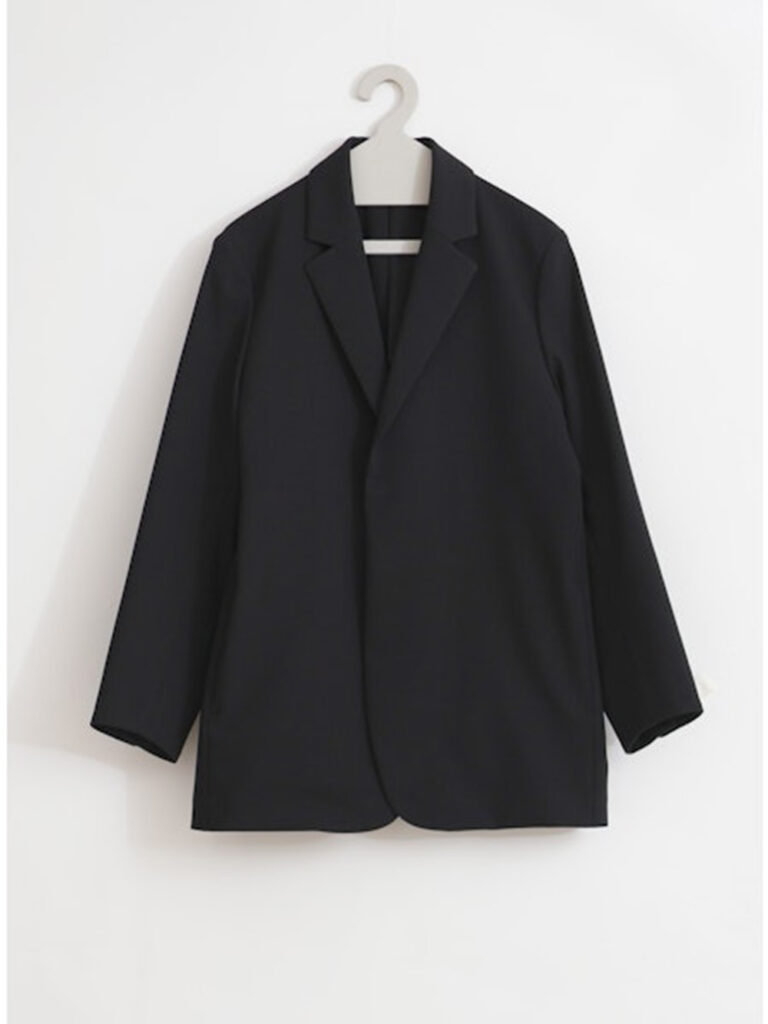 YAECA _ CONTEMPO Summer 2-Way Fly-Front Jacket / Black