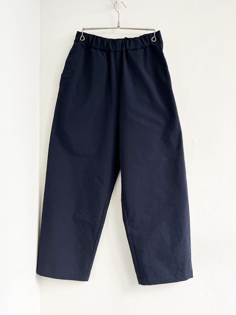 BETTER _ SEERSUCKER WIDE PANT / Navy