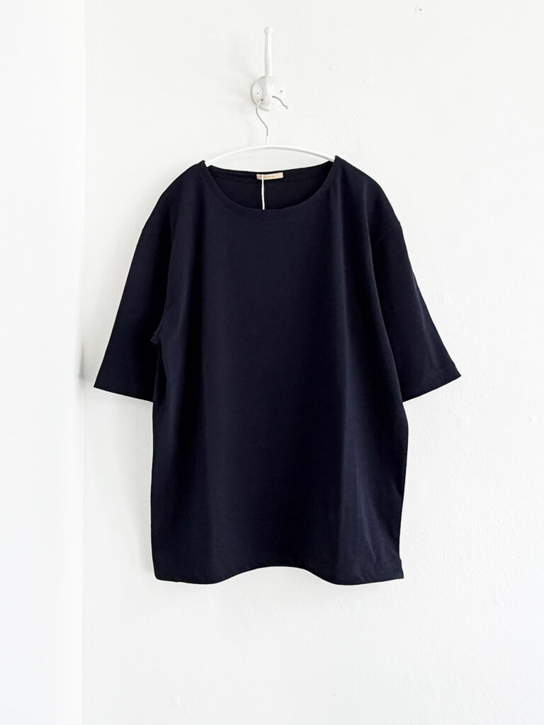 LAMOND _VINTAGE TWIST DRAWSTRING BASQUE SHIRT / Navy-black