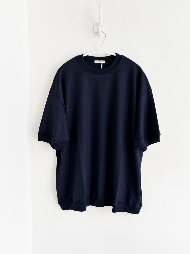 ordinary fits(UNISEX)_  WOOL WIDE TEE / Navy