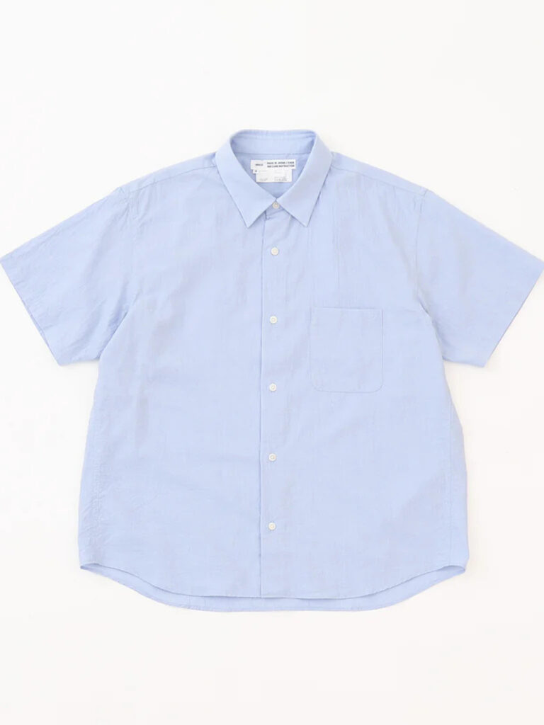 YAECA _ ボタンシャツ wide S/S /  Blue