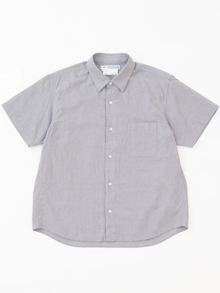 YAECA _ ボタンシャツ wide S/S /  Gray