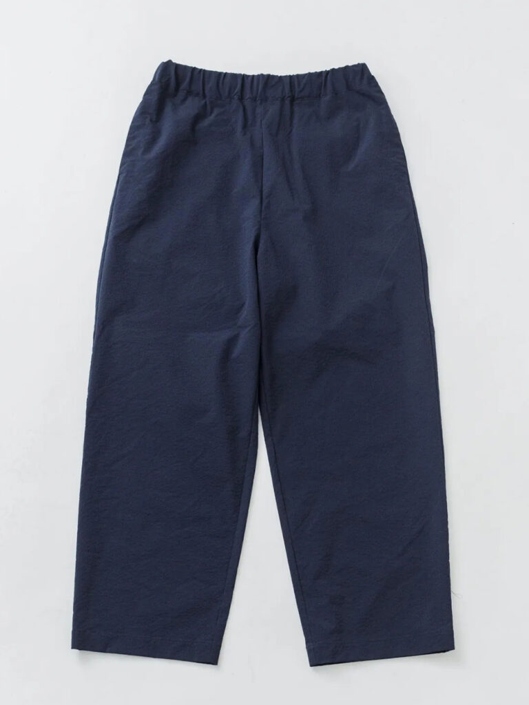 BETTER _ SEERSUCKER WIDE PANT / Navy