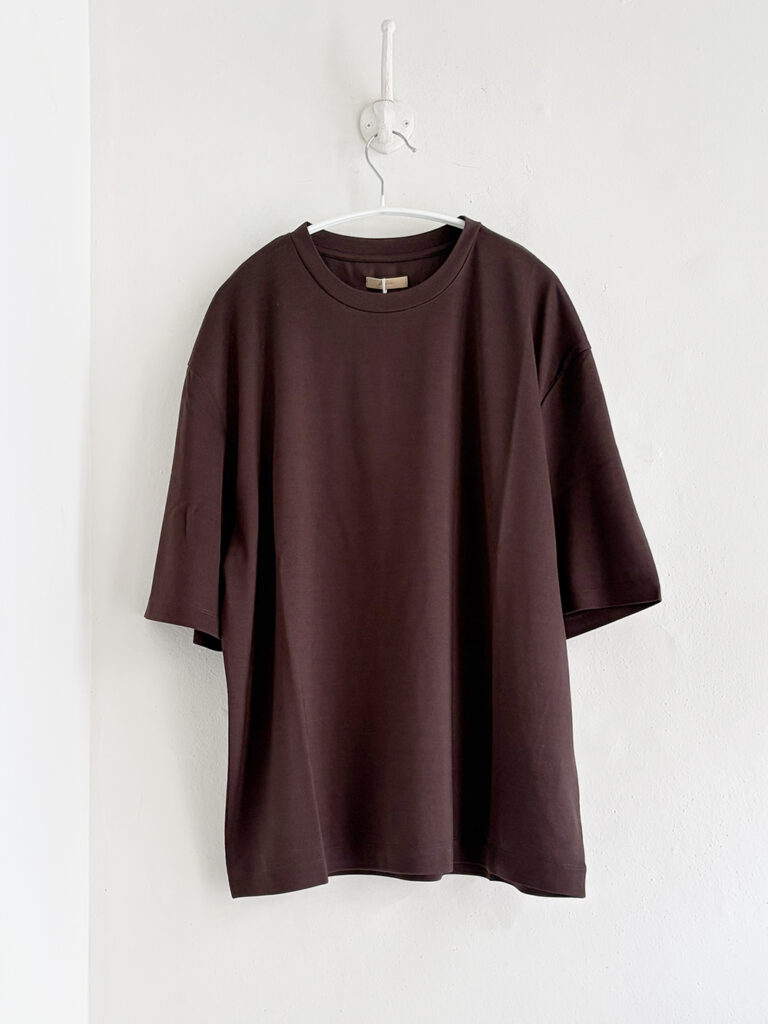 LAMOND _Wool Polyester Short Sleeve Tee  /  Brown