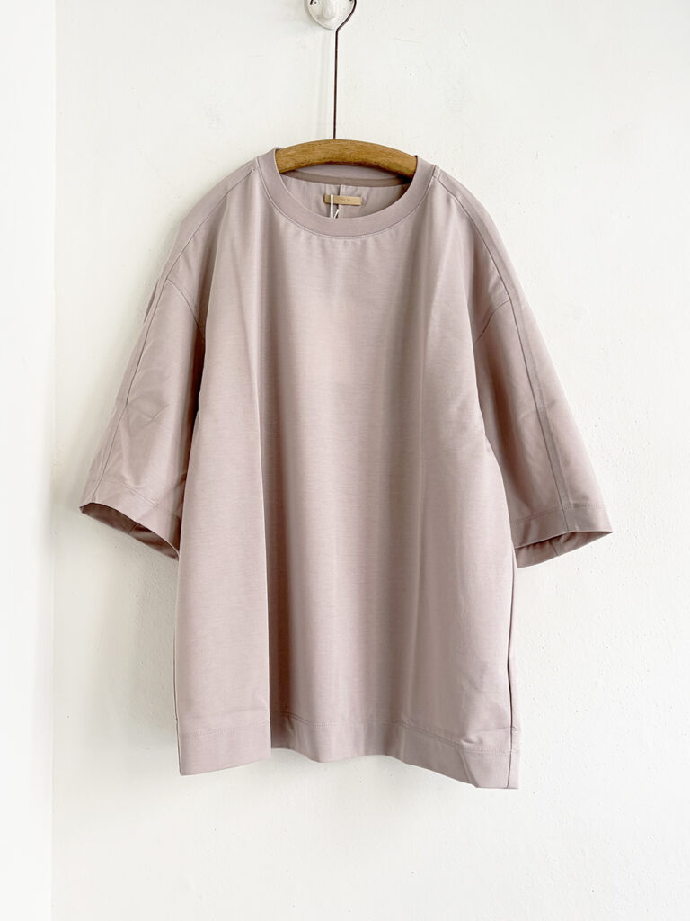 LAMOND _Stitch Work Cool Tee  /  Greige