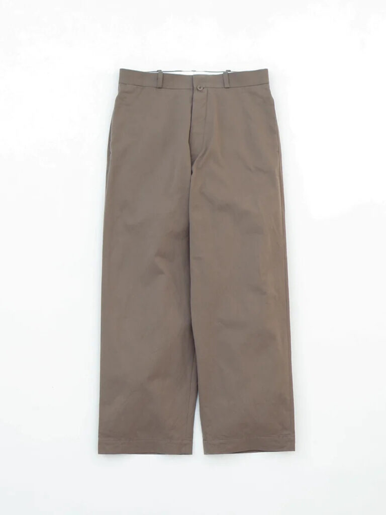 YAECA _ Chino Trousers Wide Straight  / Brown